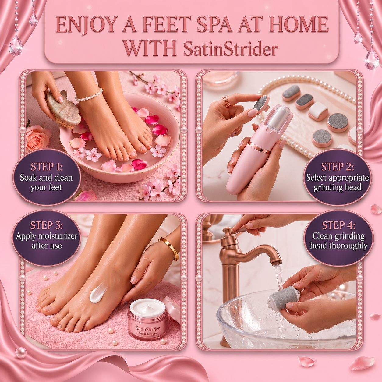 SatinStrider Professional Foot Renewal System