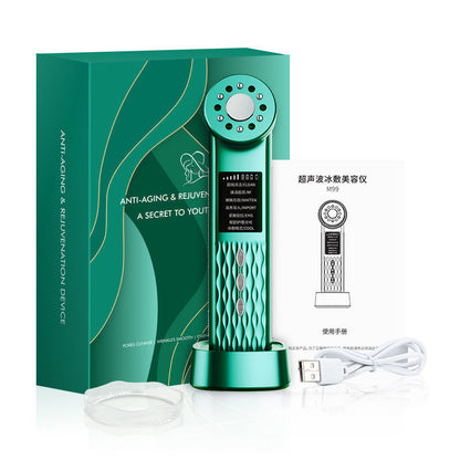 Radiance 7-in-1 LED Red Light, EMS, Ultrasonic, Ice Cooling, Glass Glow Beauty Device