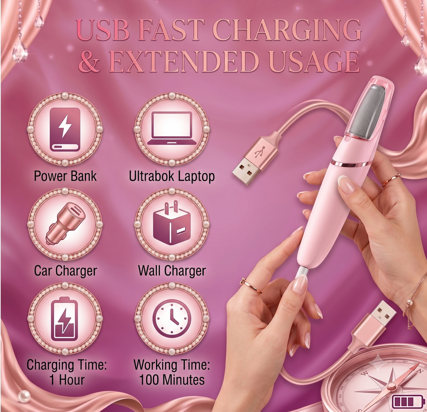SatinStrider Professional Foot Renewal System