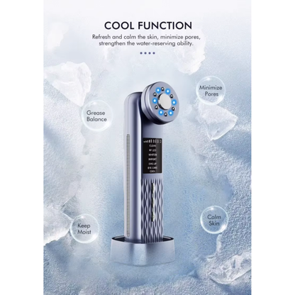 Radiance 7-in-1 LED Red Light, EMS, Ultrasonic, Ice Cooling, Glass Glow Beauty Device