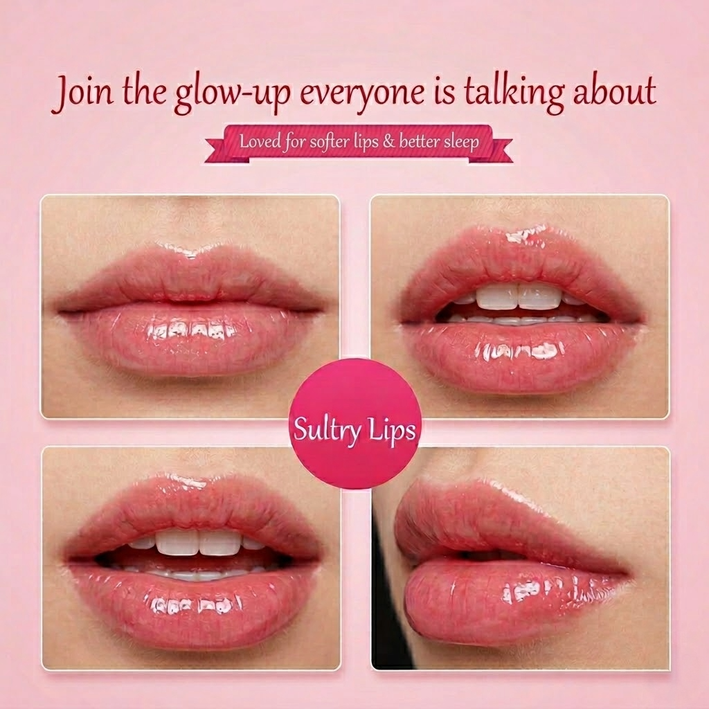 Sultry Lips Mouth Tape – Collagen Moisturizing Plump Lip Patches